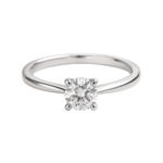 Silver Classic Solitaire Ring